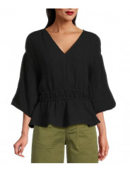 JOE' S JEANS - Bluza  s volanom i V izrezom