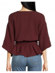 JOE' S JEANS - Bluza  s volanom i V izrezom