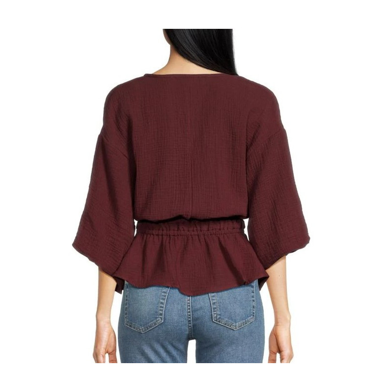 JOE' S JEANS - Bluza  s volanom i V izrezom