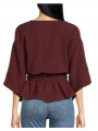 JOE' S JEANS - Bluza  s volanom i V izrezom
